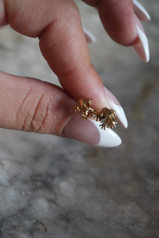 14K FROG STUDS