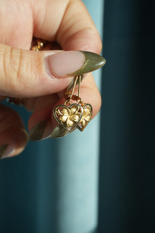 14k Hibiscus Hearts