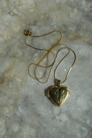 14K GOLD LOCKET NECKLACE