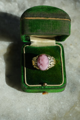 14k Cameo Ring Art Deco Style