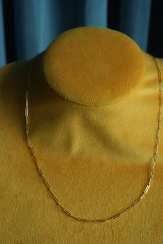 14k MINI PAPERCLIP CHAIN