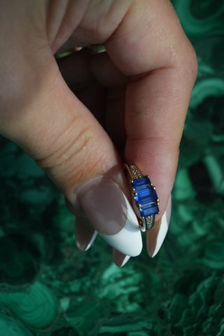 10K BLUE SAPPHIRE RING