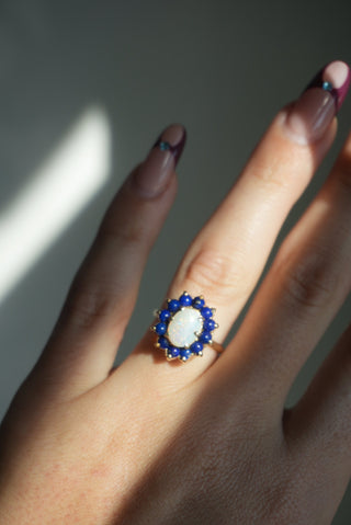 14K LAPIS & OPAL RING