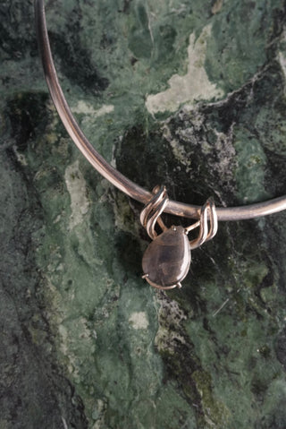 Full Moon - Sterling Moonstone Collar Necklace