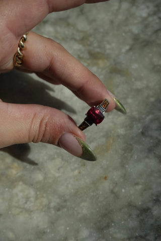Sunset Stones - Sterling Gemstone Ring Size 10
