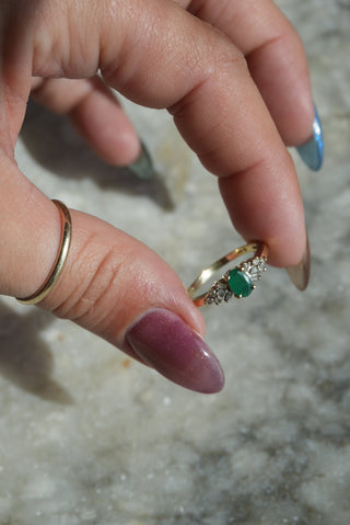 10K EMERALD RING