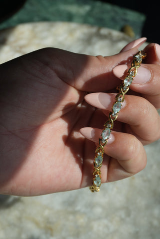 AQUAMARINES TENNIS BRACELET
