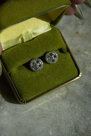 Shields Up - Sterling Pave Earrings