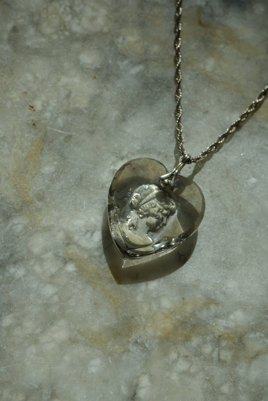 GLASS HEART CAMEO