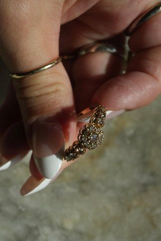 14k HONEYCOMB CHOCOLATE DIAMOND RING