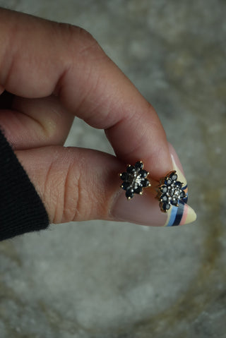 14K SAPPHIRE STUDS