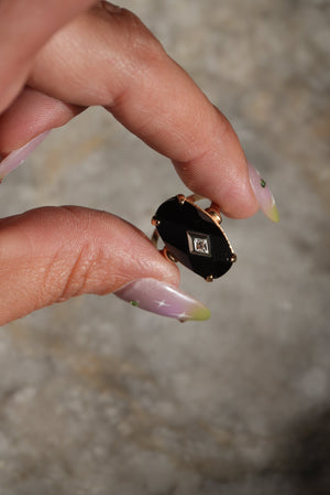 CUSHION CUT BLACK ONYX