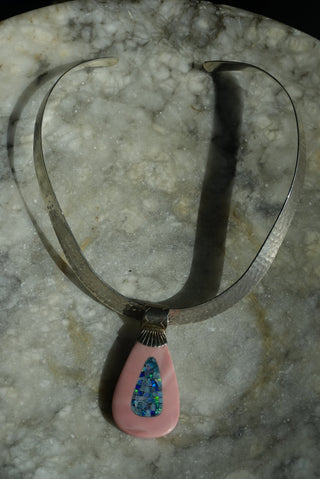 Jay King - Sterling Opal Collar Necklace