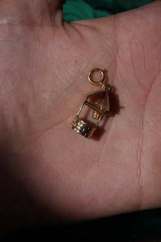 14k Wishing Well Charm