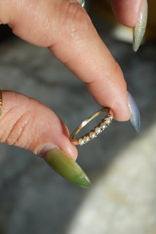 14K PEARL RING