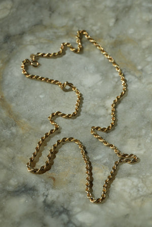 19INCH 14k GOLD ROPE CHAIN