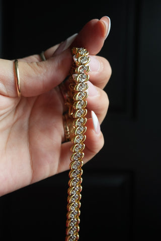 Dolly Dear - Vermeil Diamond Tennis Bracelet