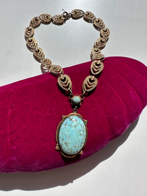 1950s TURQUOISE NECKLACE
