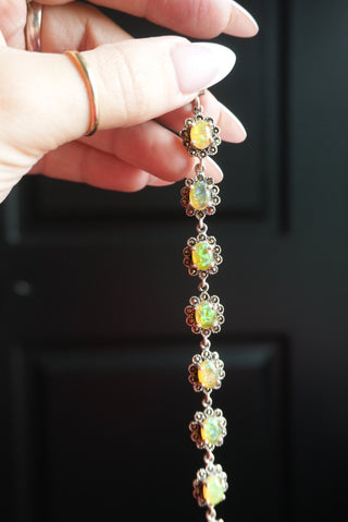 Daisy Chain - Sterling Floral Tennis Bracelet