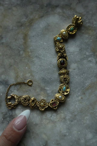 Charm Collection - Goldtone Slider Bracelet