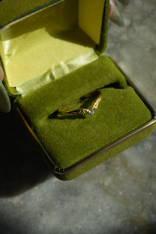 High Fae - Vermeil Leaf Motif Band Size 11.5