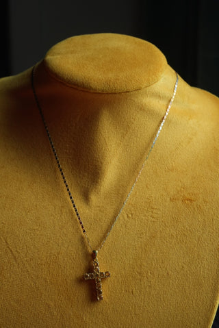 Slice of Heaven - Gold Fill Citrine Cross Necklace
