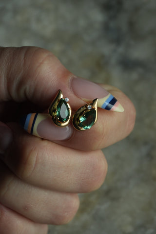 10K TOURMALINE STUDS
