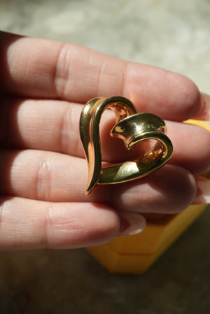 VINTAGE 10K GOLD HEART