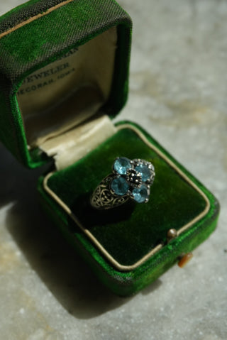 Topaz Petals - Sterling Gemstone Ring Size 7.5