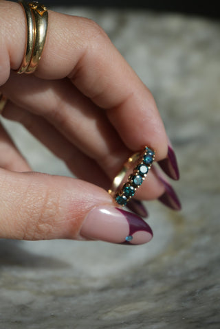 10K BLUE DIAMOND BAND