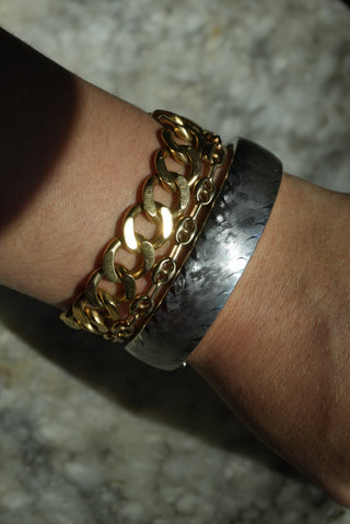 High Society - Sterling Vintage Wide Bangle