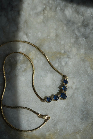 14k SAPPHIRE NECKLACE
