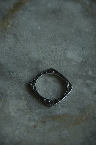 Love Grows - Sterling Squared Stack Band Size 10