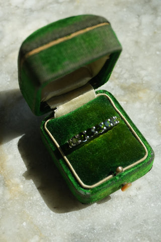 Band 2 - Sterling Gemstone Eternity Ring Size 8