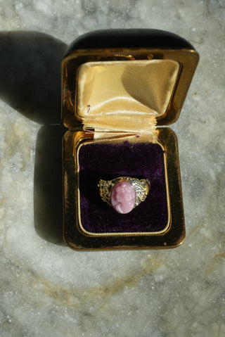 14k Cameo Ring Art Deco Style