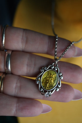 Believe In Angels - Sterling Prayer Necklace
