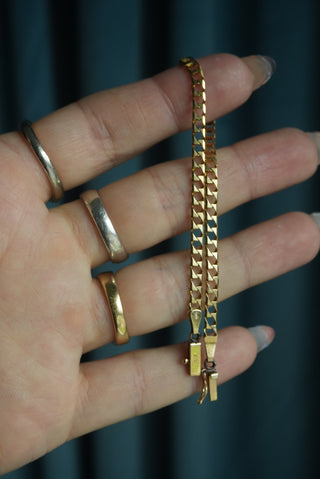 14K CURB LINK BRACELET