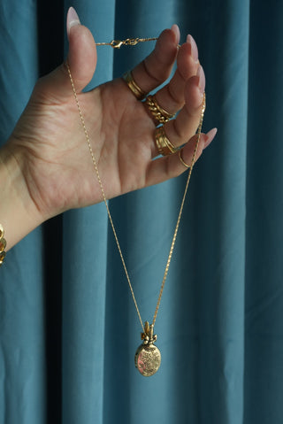 Mini Mirror - 1928 Gold Fill Locket Necklace