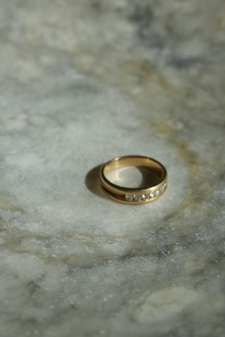 14K DIAMOND BAND