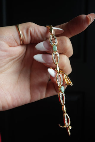Opal Always - Vermeil Gemstone Tennis Bracelet