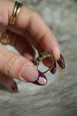 10K BLUE DIAMOND BAND