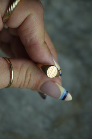 MONOGRAM SIGNET SZ 4.5