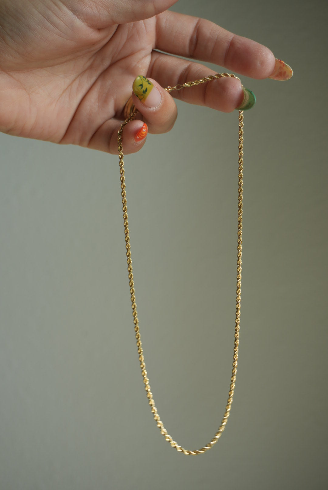 15.5 INCH 14k ROPE CHAIN