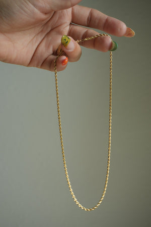 15.5 INCH 14k ROPE CHAIN