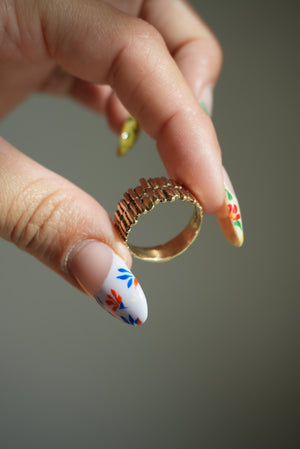 BRUTALIST 14k GOLD RING