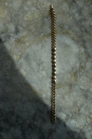 14K SAPPHIRE & DIAMOND BRACELET