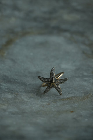14K STARFISH RING