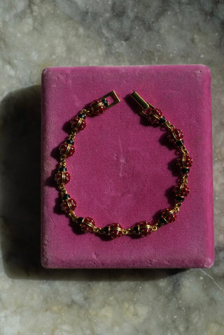 Little Bugs - Goldtone Ladybug Bracelet