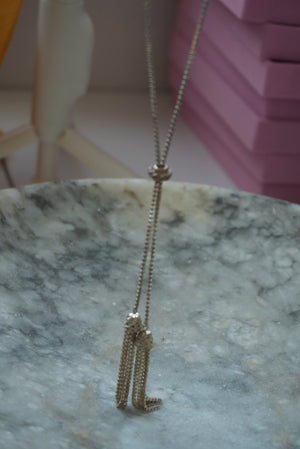 STERLING TASSEL LARIAT