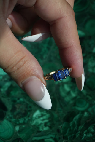 10K BLUE SAPPHIRE RING